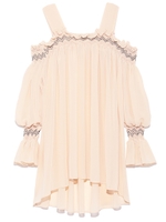 スモッキングシフォンブラウス/IVR