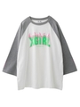 FLAME LOGO BIG B/B TEE/ブラック