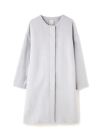 《BLANCHIC》フォルムノーカラーコート/ブルー(110)