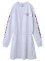 RIOT GRRRL L/S TEE DRESS/ホワイト