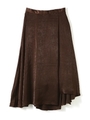 《Coutume BY FREE'S》ヴィンテージサテンイレギュラースカート/ブラウン(050)