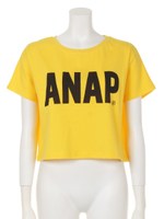 【ANAP】ANAPロゴクロップドTシャツ/YEL