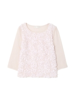 ３Ｄフラワーモチーフブラウス/ホワイト1(031)