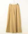 裾スリットワイドパンツ