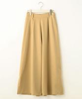 裾スリットワイドパンツ