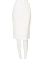 コンパクトポンチバックベンツタイトスカート/ホワイト(030)