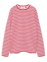 ボーダーロングTシャツ/GRN