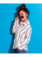 【anap mimpi】エスニック柄シャツ/WH