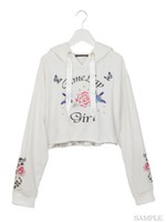 エンブロイダリーパーカー/ブラック