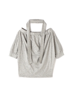 《Coutume BY FREE'S》タイ付オフショルダーカットソー/グレー(020)