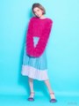 【再入荷】エアリーフリンジニット/ORANGE