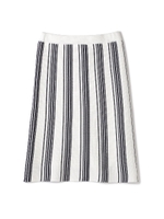 ランダムストライプタイトスカート/ブルー(111)