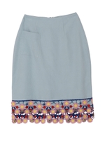 おはなペンシルスカート/ネイビー