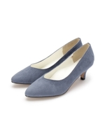 Vカットヒールパンプス/ライトグレー(011)