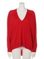 HIGH-GAUGE KNIT PULLOVER/RED