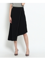 AERON ステッチアシンメトリースカート/ブラック(019)