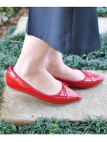 インヒールバレエパンプス/レッド(062)