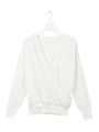 カシュクールニットトップス/WHITE