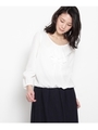 ジョーゼットフリルシャツ/ホワイト(001)