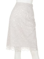 スカラレースタイトスカート/オフホワイト