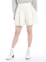 ハートスカラップパンツ/ホワイト