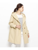 スプリングクロス比翼フーデッドコート/ブルー(092)