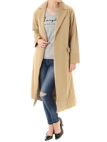【AZUL by moussy】BIGシルエットコート/BEG