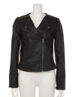 【LATINA】フェイクレザーライダースジャケット/BEG