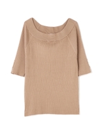 ヒューストンオフショルニット/モカ(050)