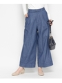 ライトオンスデニムワイドパンツ/ブルー(092)