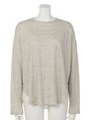 【BED&BREAKFAST】SILK NEP Crew Neck Long Sleeves/GRAY