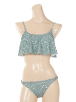 【Ungrid】Floretフリルトップビキニ/レッド