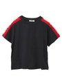 LINE SHOULDER TEE/チャコール