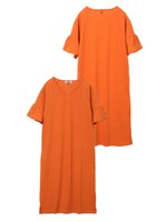 RUFFLE SLEEVE DRESS/ネイビー