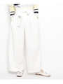 ベルテッドワイドパンツ/ホワイト系(002)