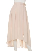 【LATINA】イレギュラーヘムロングスカート/BK