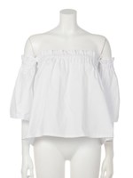 【chille anap】オフショルフレアトップス/RD