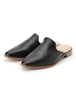 ◆レザー調スリッパサンダル/シルバー(006)