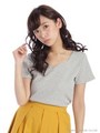 テレコハートスカラップTシャツ/アカ