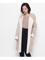 ラペルドロングカーディガン/ベージュ(552)