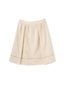 リネンタッチスカート/ベージュ(040)