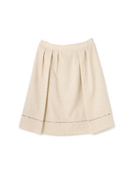 リネンタッチスカート/ベージュ(040)