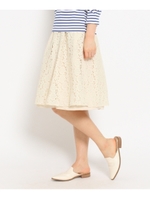 リバーシブルフラワーレーススカート/ベビーピンク(071)