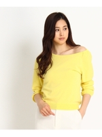 2WAYパフスリーブニットトップス/レモンイエロー(031)