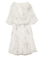 スプリングフラワーシフォンワンピース/BLK