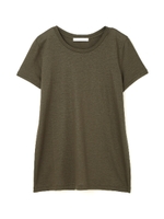 《HOLIDAY LINE》リヨセルリネン天竺カットソー/カーキ(180)