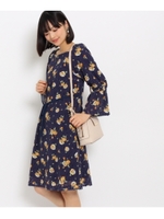 【WEB限定プライス】花柄レースワンピース/キャメル(141)