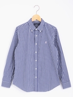 Gymphlexギンガムチェックシャツ20th/ネイビー柄