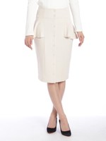 ぺプラムタイトスカート/ブラック