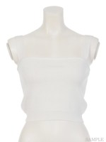 ニットビスチェ/WHITE